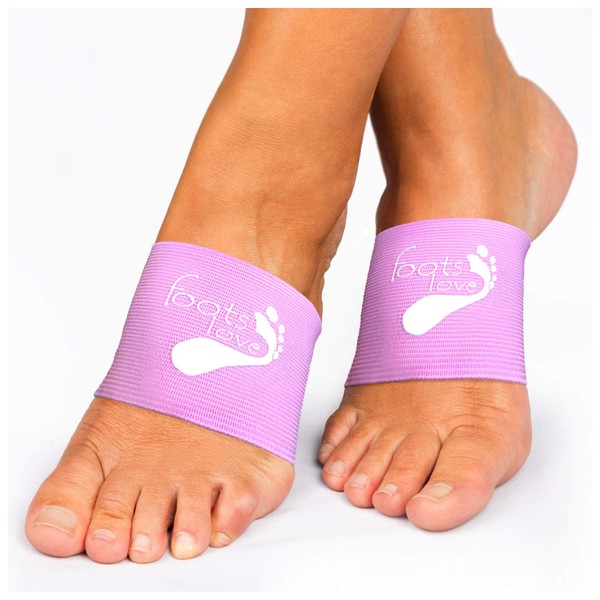 Foots Love Plantar Fasciitis Arch Support Braces-Sleeve Inserts. Compression Lifts & Highest Copper Content Relaxes Nerves. Arch and Heel Foot Care Fast Pain Relief
