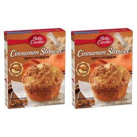 Betty Crocker Cinnamon Streusel Muffin & Quick Bread Mix, 13.9 OZ (pack of 2)