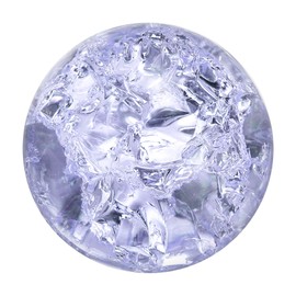 uxcell 40mm/1.6" Crystal Sphere Ball Ice Cracked Glass Solid Decorative Sphere Crystal Ball Prop Ornament for Feng Shui Divination Fortune Telling Tabletop Fountain Decoration, Purple