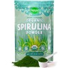MAJU Organic Spirulina Powder (8oz) Healthcare Dietary Supplement Edible Fitness