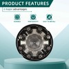 AUTOKAY Wheel Hub Center Cap Chrome for Dodge Ram 2500