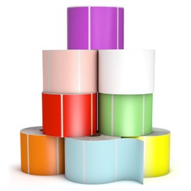 3” X 2" Direct Thermal Perforated Stickers Labels for Barcodes, Address, Small Business Labeling, Inventory and Color Coding - Compatible with Zebra, Rollo, Munbyn, and More (12 Rolls, Mix 'N Match)