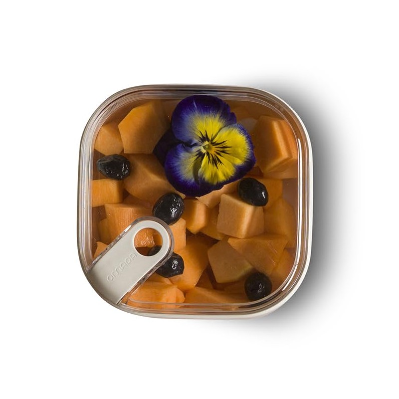 OMADA Design - 0.4L Square Airtight Food Container with Clear
