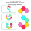 Hexagon Lights, Smart LED Wall Lights Touch Control Hexagon Light