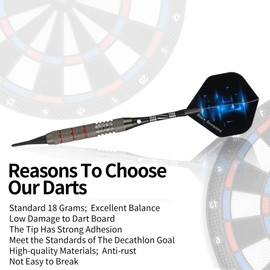 Rose Kuli Plastic Arrowhead Dart 12 Pieces 18g Electronic Arrows with 20 Wings and 50 Tips, Dart Set Suitable for Electronic Targets