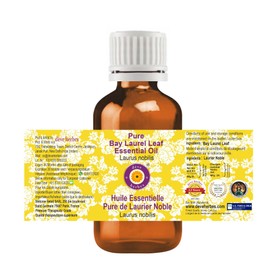 Deve Herbes Pure Bay Essential Oil (Pimenta racemosa) with Glass Dropper Steam Distilled 15ml (0.50 oz)