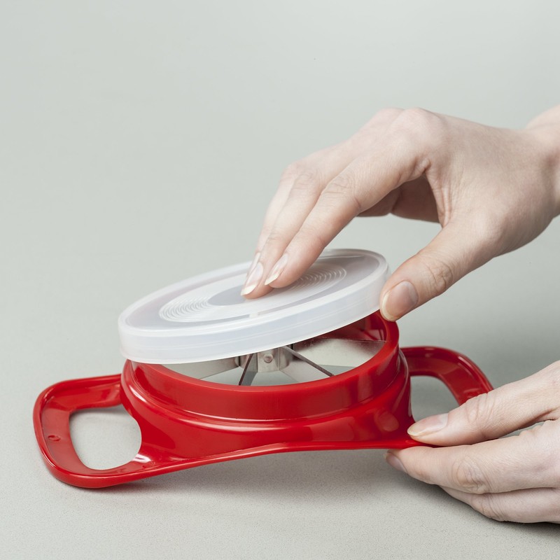 Zeal J217R Apple Cutter & Corer, Plastic, Red