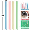 ALINK Extra Wide Fat Boba Straws, 1/2" Jumbo Plastic Striped