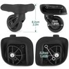 Ech.Apr 2Pcs Luggage Wheels Replacement, Plastic Luggage Suitcase Replacement Wheels,