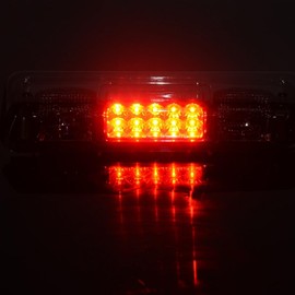 LQI 3rd Brake Light Compatible with 04-08 Ford F150 Lobo/Fit Ford Explorer Sport Trac 07-10/Fit Lincoln Mark LT 06-08, Not Fit 04 F150 Heritage&SVT Lightning, Smoky Lens Black Housing