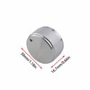 Ruiwaer 2pcs Silver Aluminum 30 * 17MM knob Cap Potentiometer