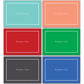 36 Thank You Cards Made from Recycled Paper with Envelopes