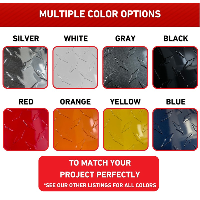 EAGLE 1 8FT Long FT Embossed Aluminum Diamond Checker Plate-