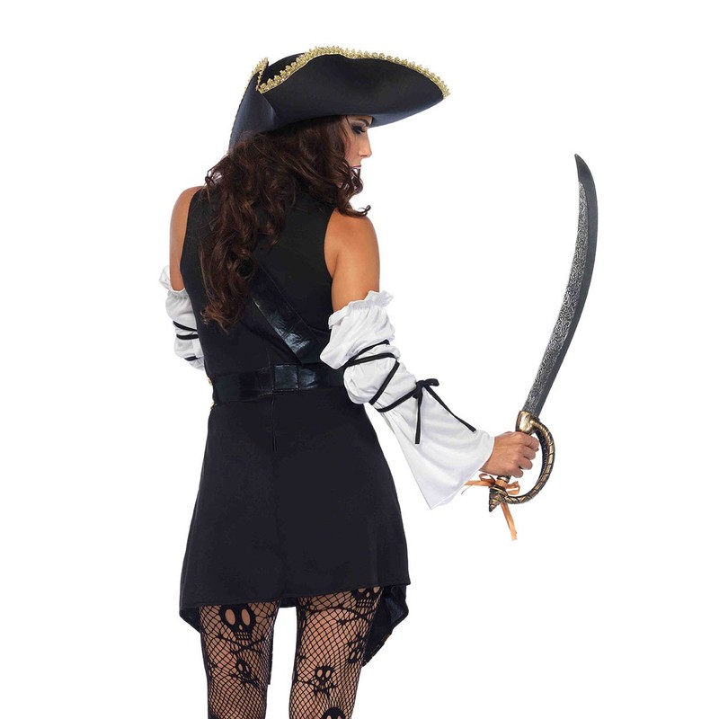 Leg Avenue 85563 "Black Sea Buccaneer Fancy Dress Costume (Large,
