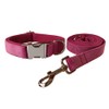 Dog Collar and Leash Set，Soft & Comfy Velvet Dog Collar