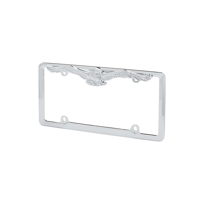 Cruiser Accessories 22330 Eagle License Plate Frame, Chrome,1 Frame