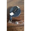 KEY-BAK USA Mini-Bak Retractable ID Badge Reel with Alligator Swivel