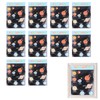 10pcs Children Cartoon Cute Solar System Poster Home School Planet