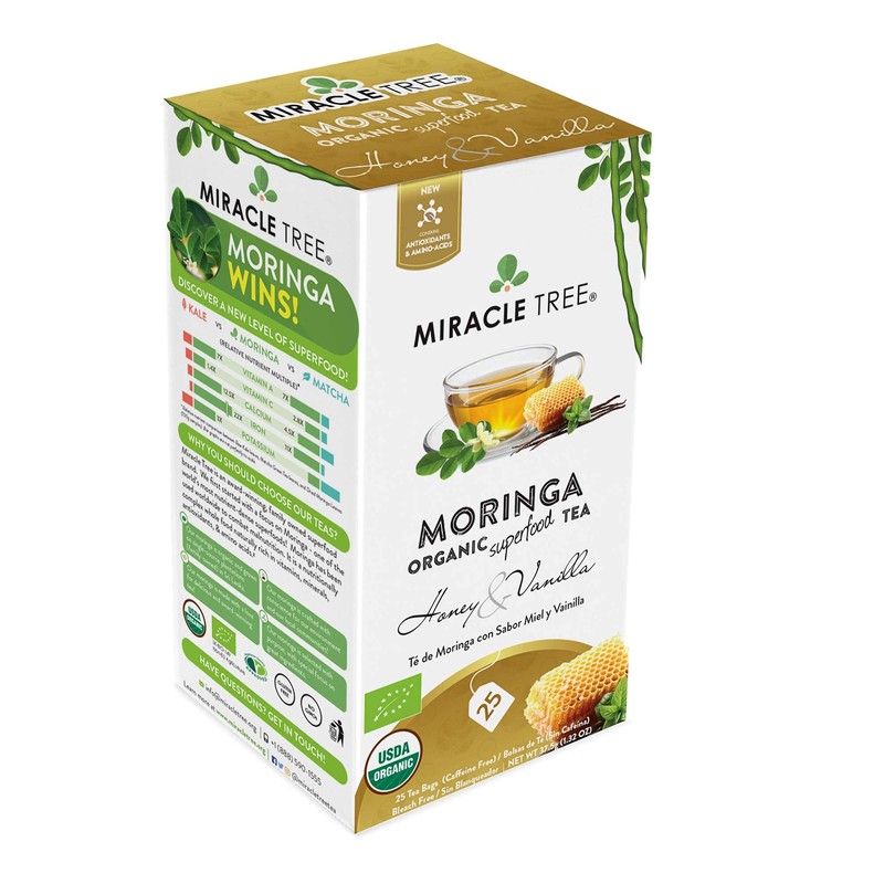 Miracle Tree - 6 Count of Organic Moringa Superfood Tea,