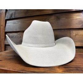 Bull Shadow Genuine 100% Felt Fine Wool 6X  Western Hat Aspen Silver-5423 - 7 1/2