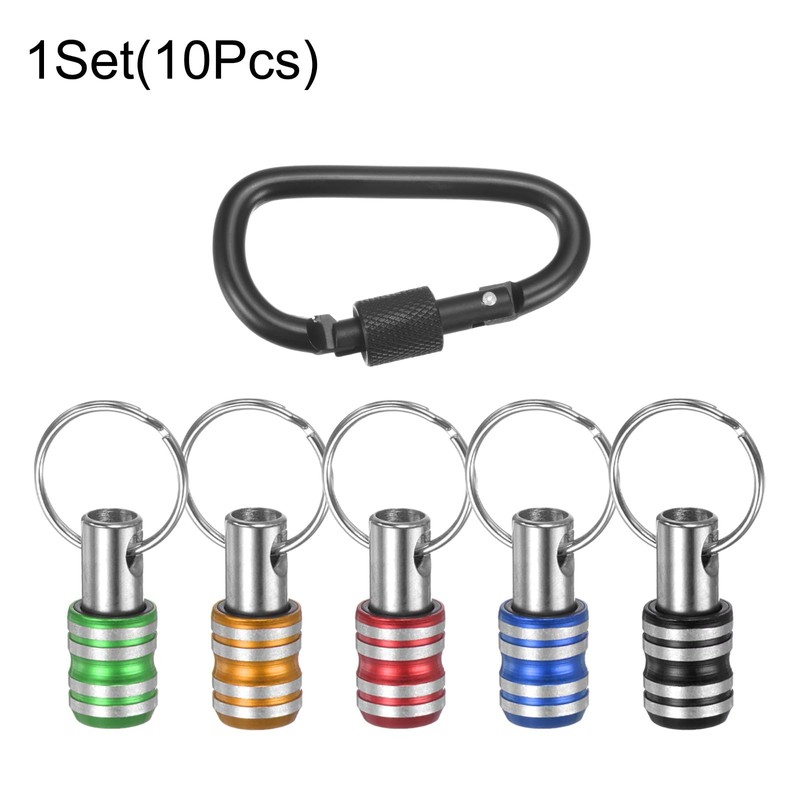 sourcing map 10PCS 1/4 Inch Hex Shank Aluminum Alloy Screwdriver