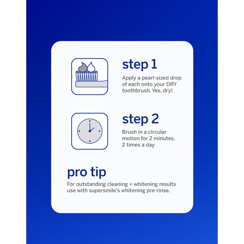 Supersmile Teeth Whitening System - Whitening Toothpaste and Accelerator -