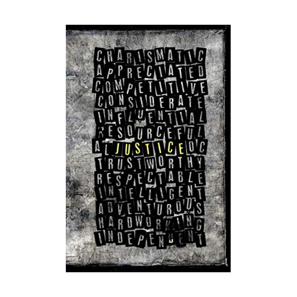 Justice: Personalized Custom Name Journal Notebook with Positive Personality Adjectives