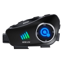 Motorcycle Helmet Bluetooth Headset, Wireless Camera Recorder with 1080P, 120°Wide Angle，HD Video/Photo, Body 360°Adjustment, Bluetooth 5.3, Smart Noise Reduction, IP66, 32GB TF Card