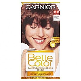Garnier Belle Color 5.5 Natural Light Auburn Permanent Hair Dye, Multi-tonal, Natural-looking Hair Colour with 98% Natural Origin Nourishing Conditioner