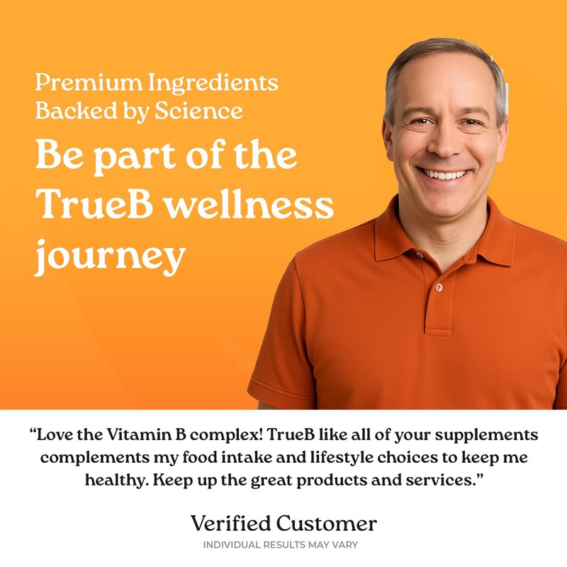 NatureCity True-B Plant-Based Super B Vitamin Complex Supplement |Made from