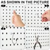 120pcs Pegboard Hook Locks, Peg Board Locks Stoppers Fit for
