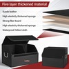 JEYODA Suede Leather Trunk Organizer, Large Capacity Soft Car Organizers