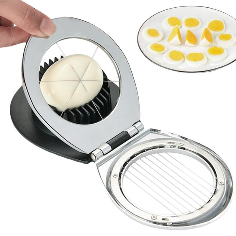 2 in 1 Zinc Alloy Boiled Egg Cutter Grater Household