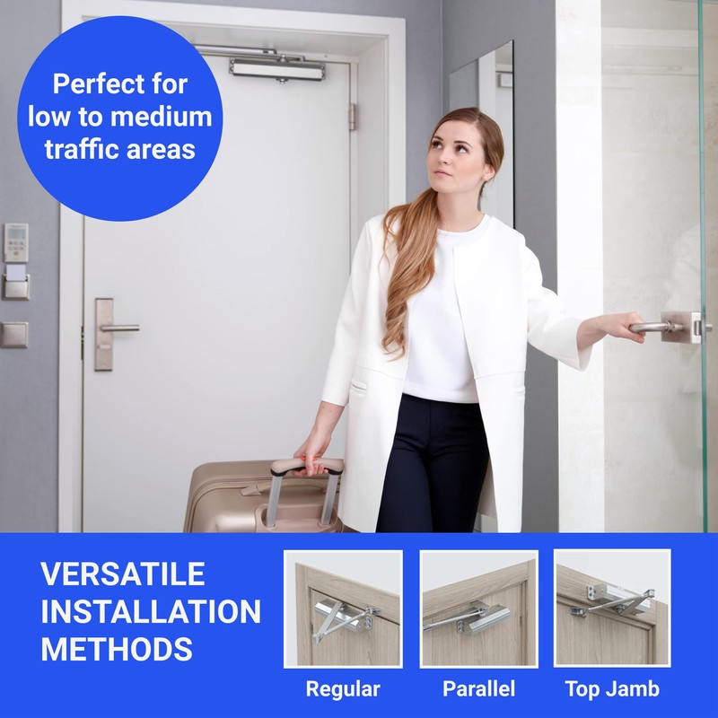Commercial Door Closer Heavy Duty - Automatic Door Closer for