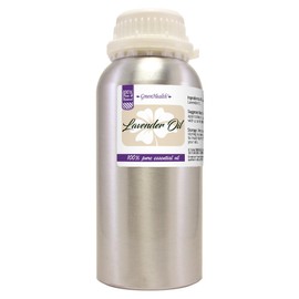 GreenHealth Lavender Essential Oil – 16 fl oz (473 ml) – 100% Pure & Uncut – Aluminum Bottle – Bulk Lavender Oil for Diffuser, Aromatherapy, Candles, Soap & DIY
