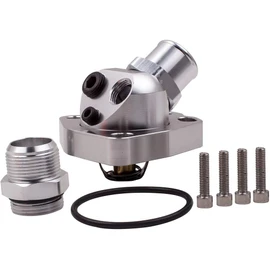 maXpeedingrods Metal Swivel Neck Thermostat Housing for Honda K-Series K20 K24 Accord RSX
