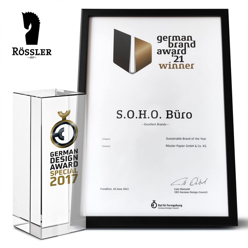 Rössler 1317452709 - S.O.H.O. Folder DIN A4 with spine label,