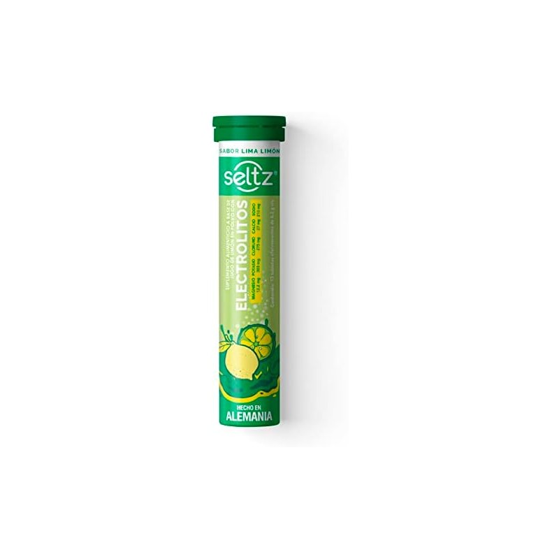 SELTZ Kit Electrolitos Tableta Efervescente, Sabores coco más lima limón,