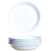 idea-station Gastro Plastic Plates Set of 6 21cm White Reusable