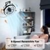 Fansdrick 23" Wall Mount Fan with Light,3 CCT, Dimmable,Quiet 6