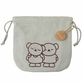 Miffy Kinchaku Pouch, Green