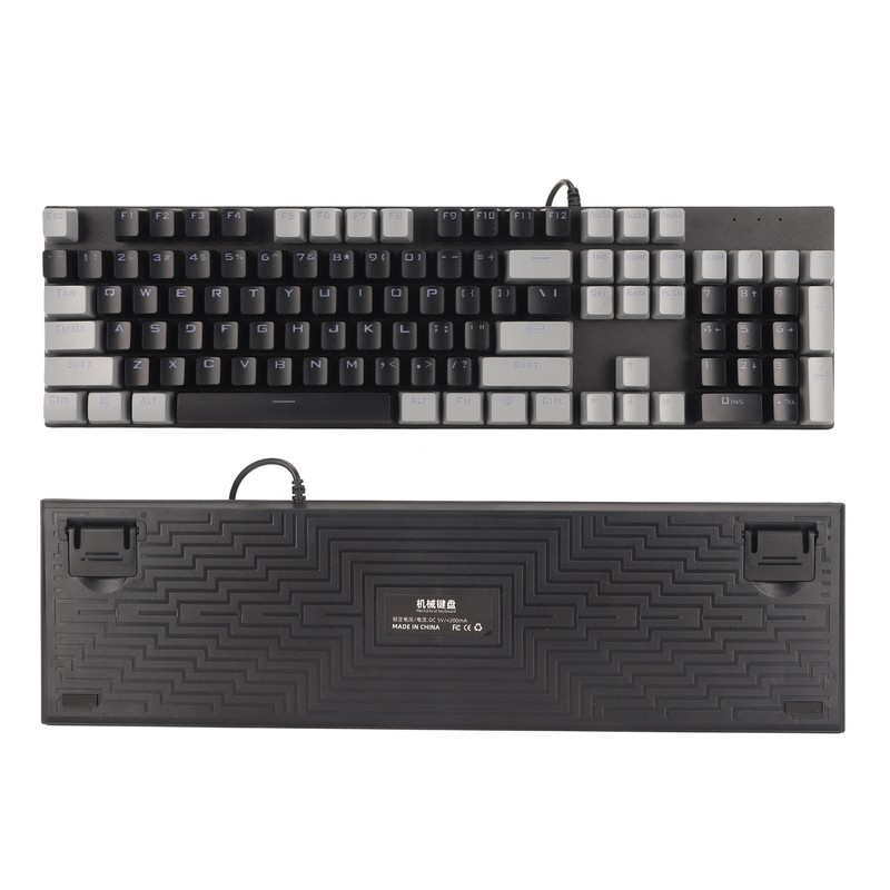 104 Key Mechanical Gaming Keyboard 28 Backlight Modes Blue Switch