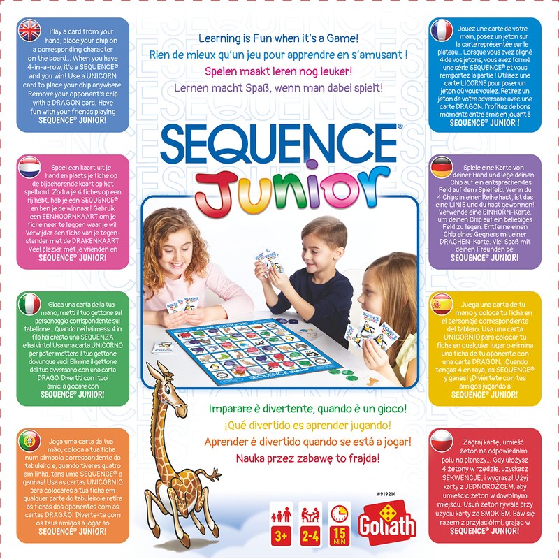 Goliath Games Sequence Junior | Classic Sequence Fun, Just for