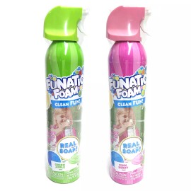 Unbranded Funatic Foam Clean Fun! Real Soap! (2 Pack Assorted)