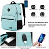 ZUBOND G55 Mochila para portátil, verde azulado, 15.6'', Mochilas Daypack