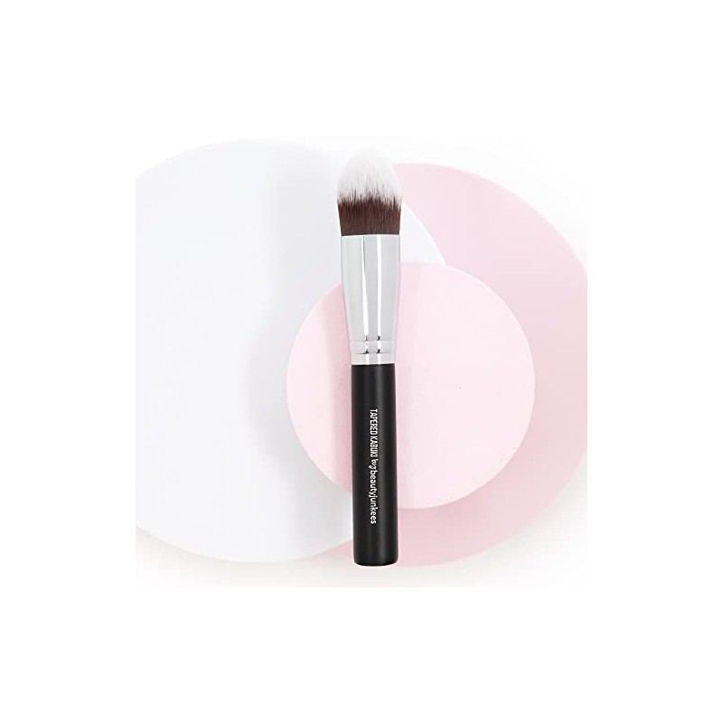 Kabuki Makeup Brush Set with Free Travel Brush Holder Includes
