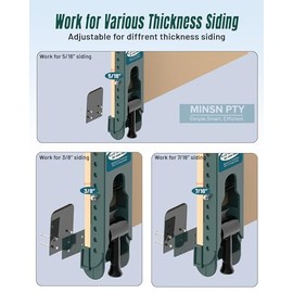 Upgraded Siding Installation Tools for 5/16-Inch, 3/8-Inch, 7/16-Inch Fiber Cement Lap Siding - Gauge With Adjustable Reveals, Polycarbonate Body, 2 Packs