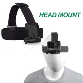 Head Strap for GoPro with Quick Clip Mount Compatible with Insta360 ONE X2 X3 X R RS GO 2, Gopro Hero Max Fusion, DJI OSMO Action 2 3 Camera