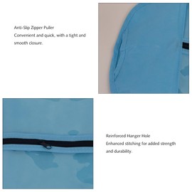 Yamel Hair Extensions Hanger with Storage Bag 2 Pieces Blue Hairpieces Storage Holder Wigs Carrier Case for Store Style Hair