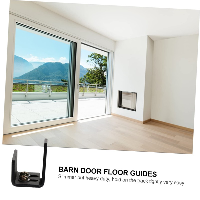 Gadpiparty 2pcs Sliding Closet Door Guides Floor Stopper Hardware for